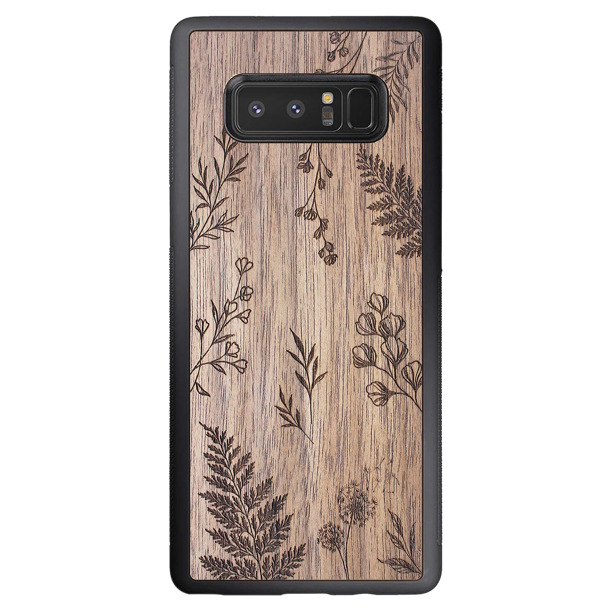 Wooden Case for Samsung Galaxy Note 8 Botanical