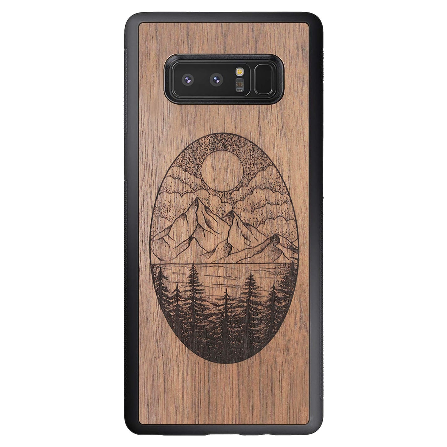 Wooden Case for Samsung Galaxy Note 8 Landscape