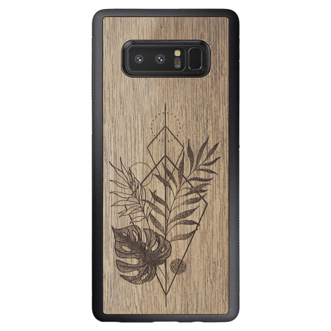Wooden Case for Samsung Galaxy Note 8 Monstera