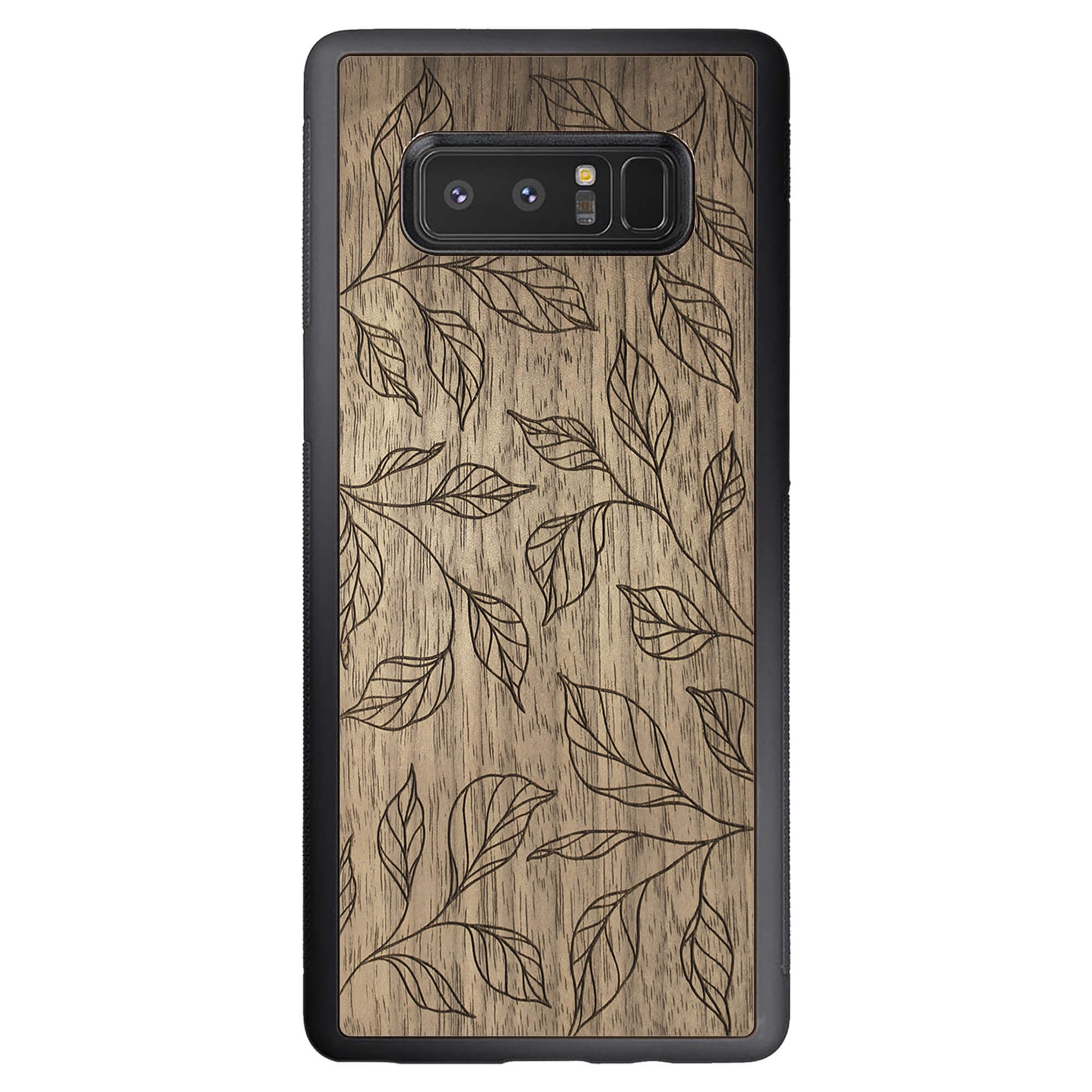 Wooden Case for Samsung Galaxy Note 8 Botanical Leaves
