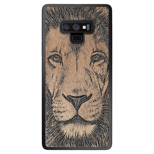Wooden Case for Samsung Galaxy Note 9 Lion face