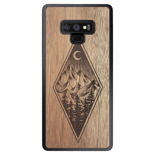 Wooden Case for Samsung Galaxy Note 9 Mountain Night