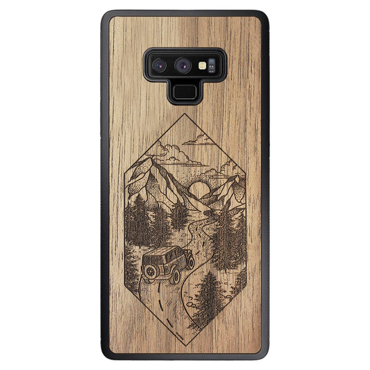 Wooden Case for Samsung Galaxy Note 9 Mountain Road