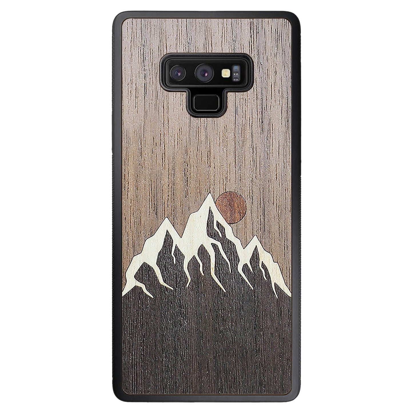 Wooden Case for Samsung Galaxy Note 9 Mountain