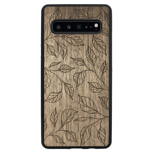 Wooden Case for Samsung Galaxy S10 5G Botanical Leaves