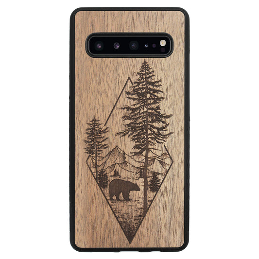Wooden Case for Samsung Galaxy S10 5G Woodland Bear