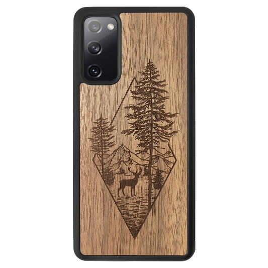 Wooden Case for Samsung Galaxy S20 FE Deer Woodland