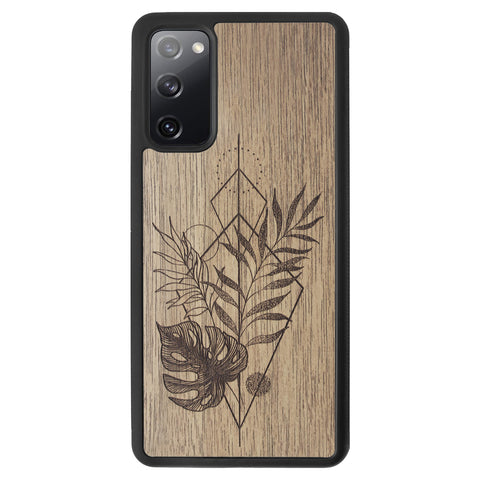 Wooden Case for Samsung Galaxy S20 FE Monstera