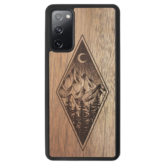 Wooden Case for Samsung Galaxy S20 FE Mountain Night