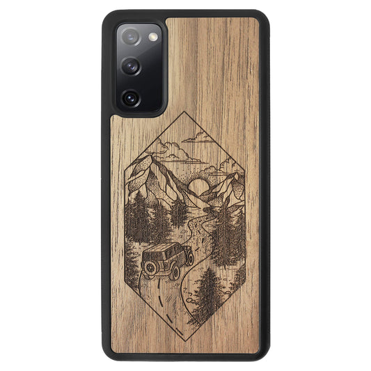 Wooden Case for Samsung Galaxy S20 FE Mountain Road