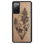 Wooden Case for Samsung Galaxy S20 FE Woodland Bear