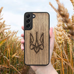 Wood Galaxy S8 Plus Case Ukrainian Trident Trizub
