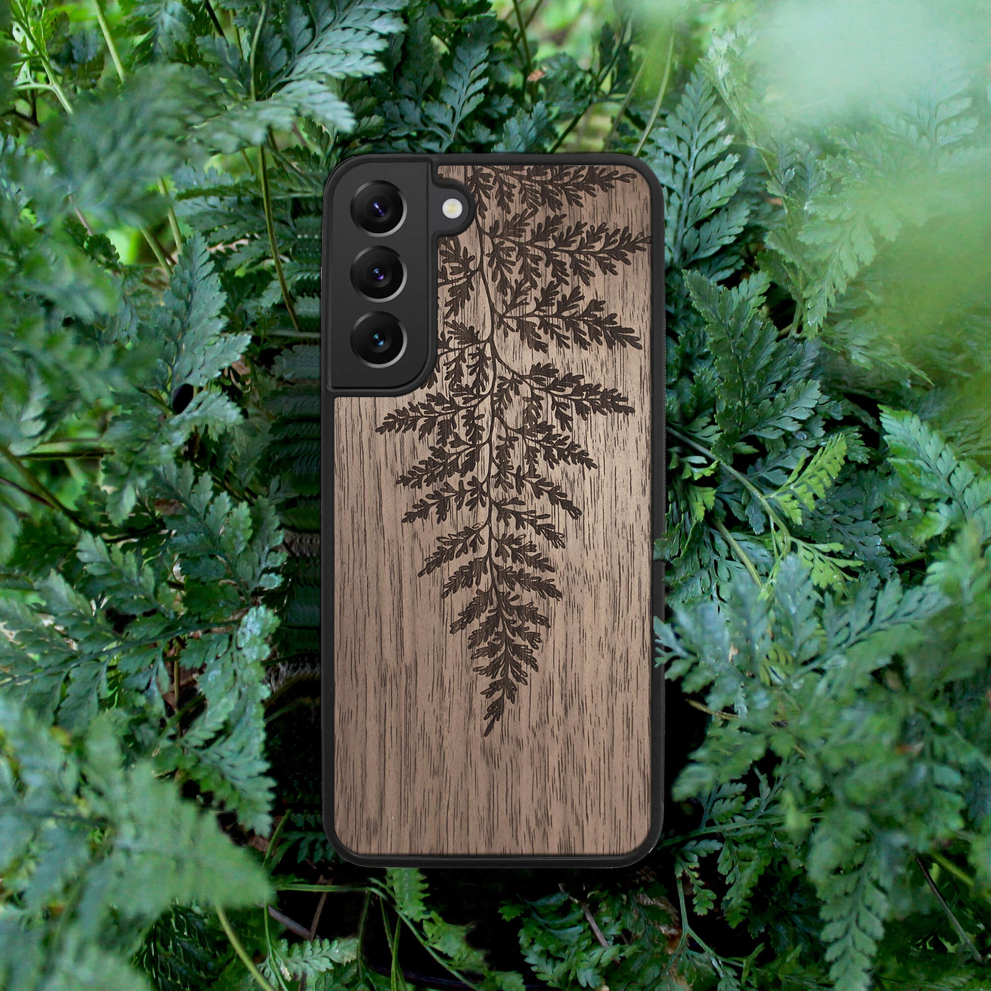 Wood Galaxy S22 Ultra Case Fern