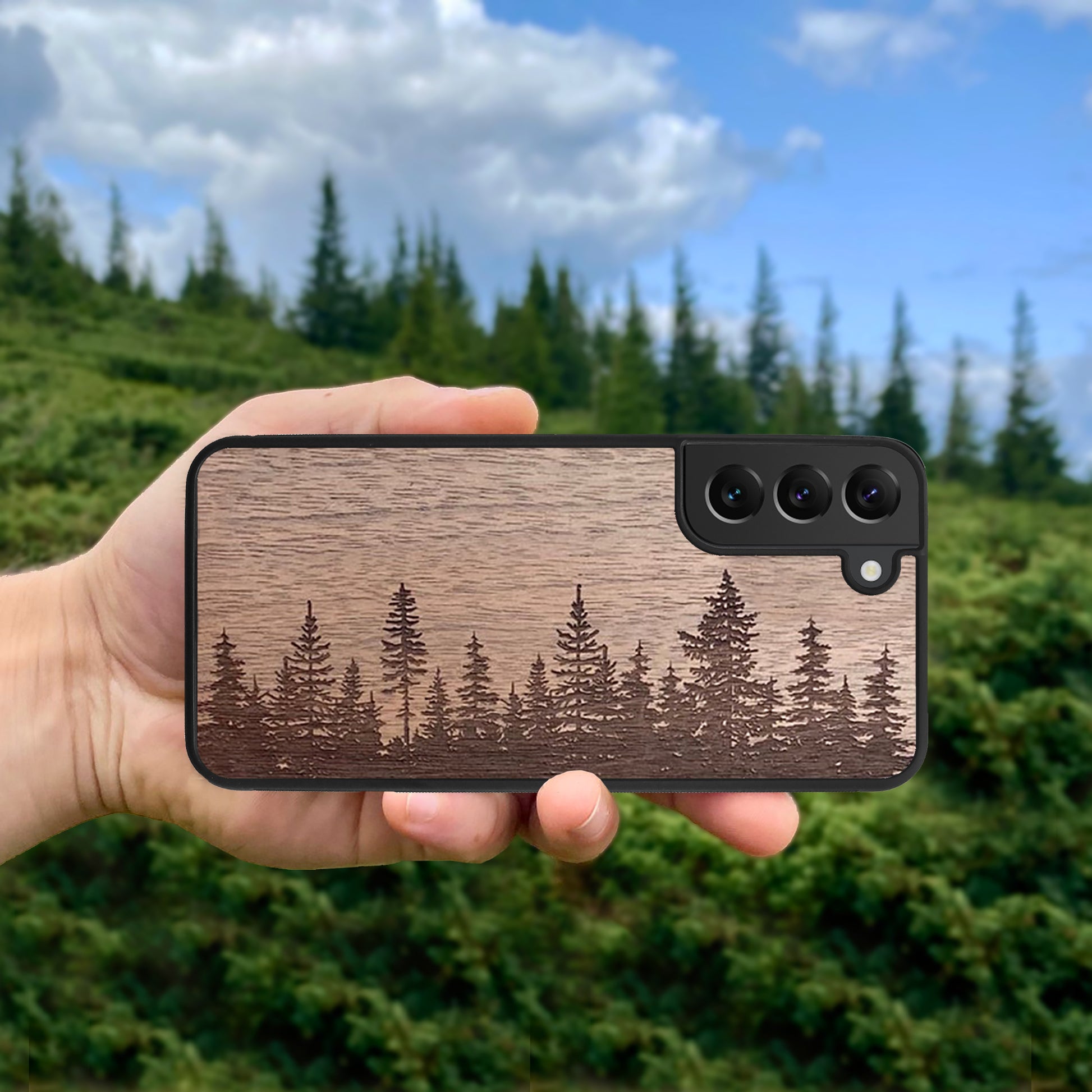 Wood Samsung Galaxy S22 Ultra Case Forest