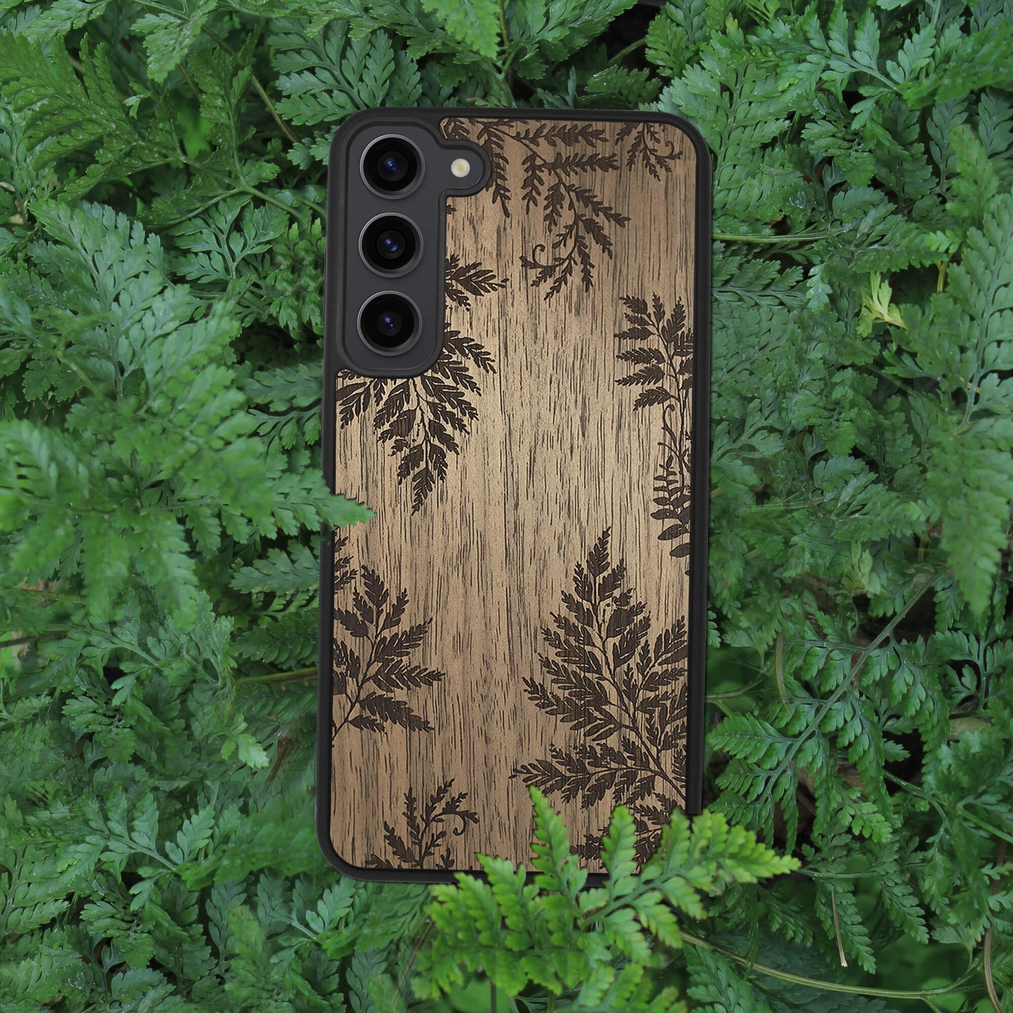 Wood Galaxy S23 Plus Case Botanical Fern