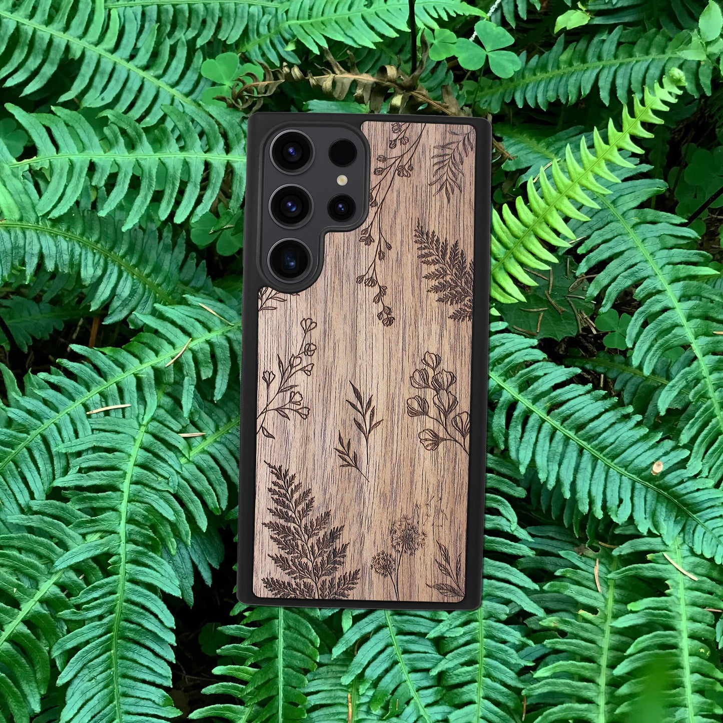 Wood Galaxy S23 Case Botanical
