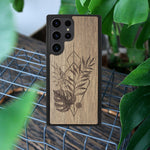 Wood Galaxy S23 Plus Case Monstera