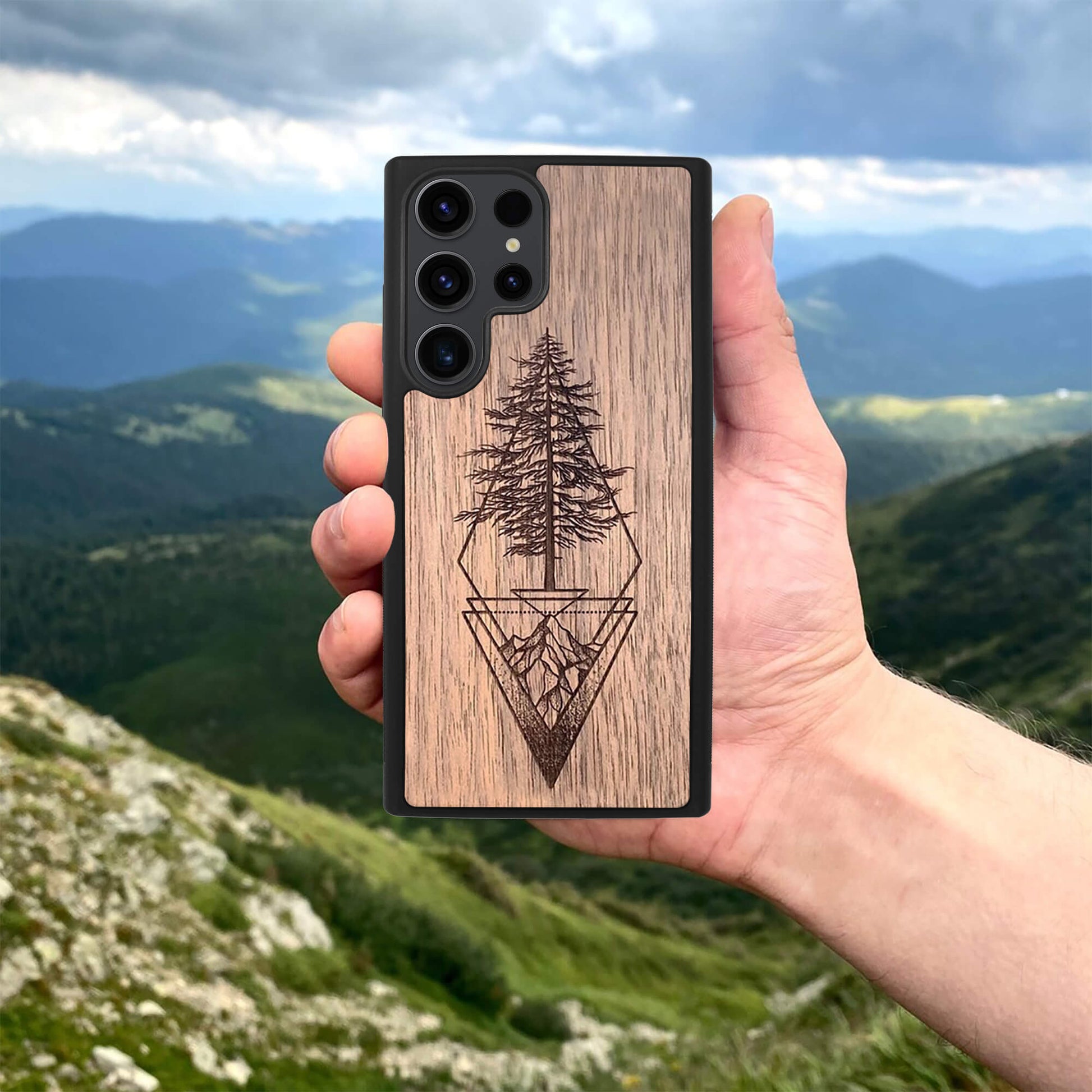 Wood Galaxy S23 Plus Case Picea