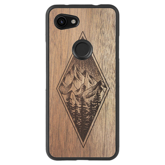 Wooden Case for Google Pixel 3A Mountain Night