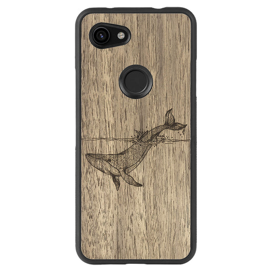 Wooden Case for Google Pixel 3A Whale