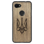Wooden Case for Google Pixel 3A XL Ukrainian Trident Trizub