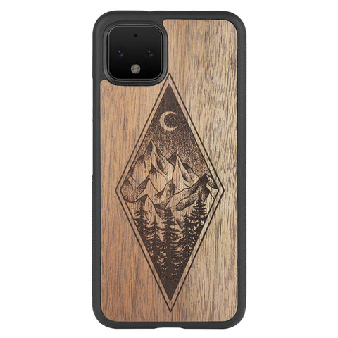 Wooden Case for Google Pixel 4 Mountain Night