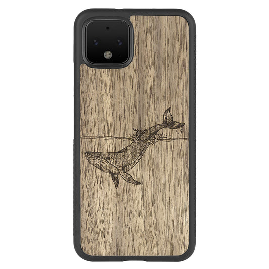 Wooden Case for Google Pixel 4 Whale