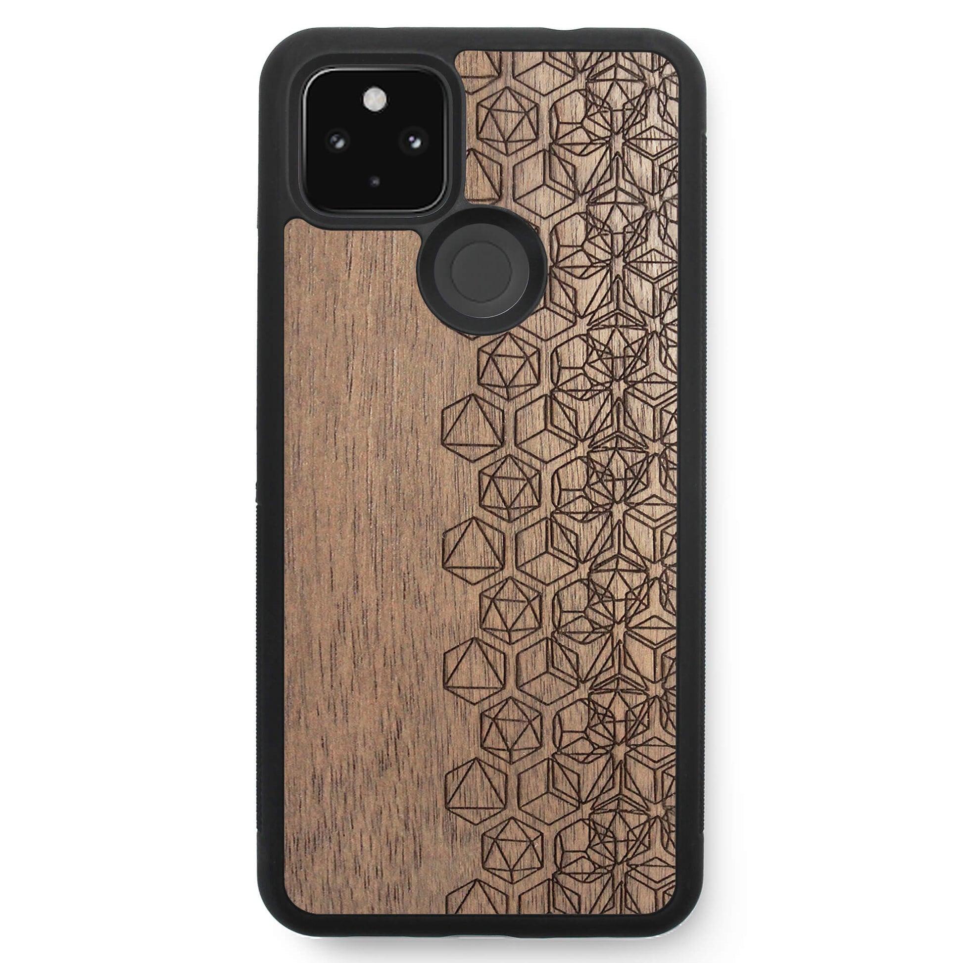 Wooden Case for Google Pixel 4A 5G Geometric