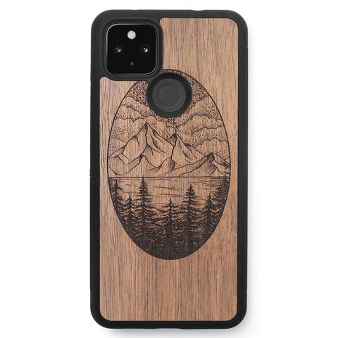 Wooden Case for Google Pixel 4A 5G Landscape