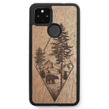Wooden Case for Google Pixel 4A 5G Woodland Bear