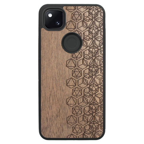 Wooden Case for Google Pixel 4A Geometric
