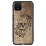 Wooden Case for Google Pixel 4 XL Skull
