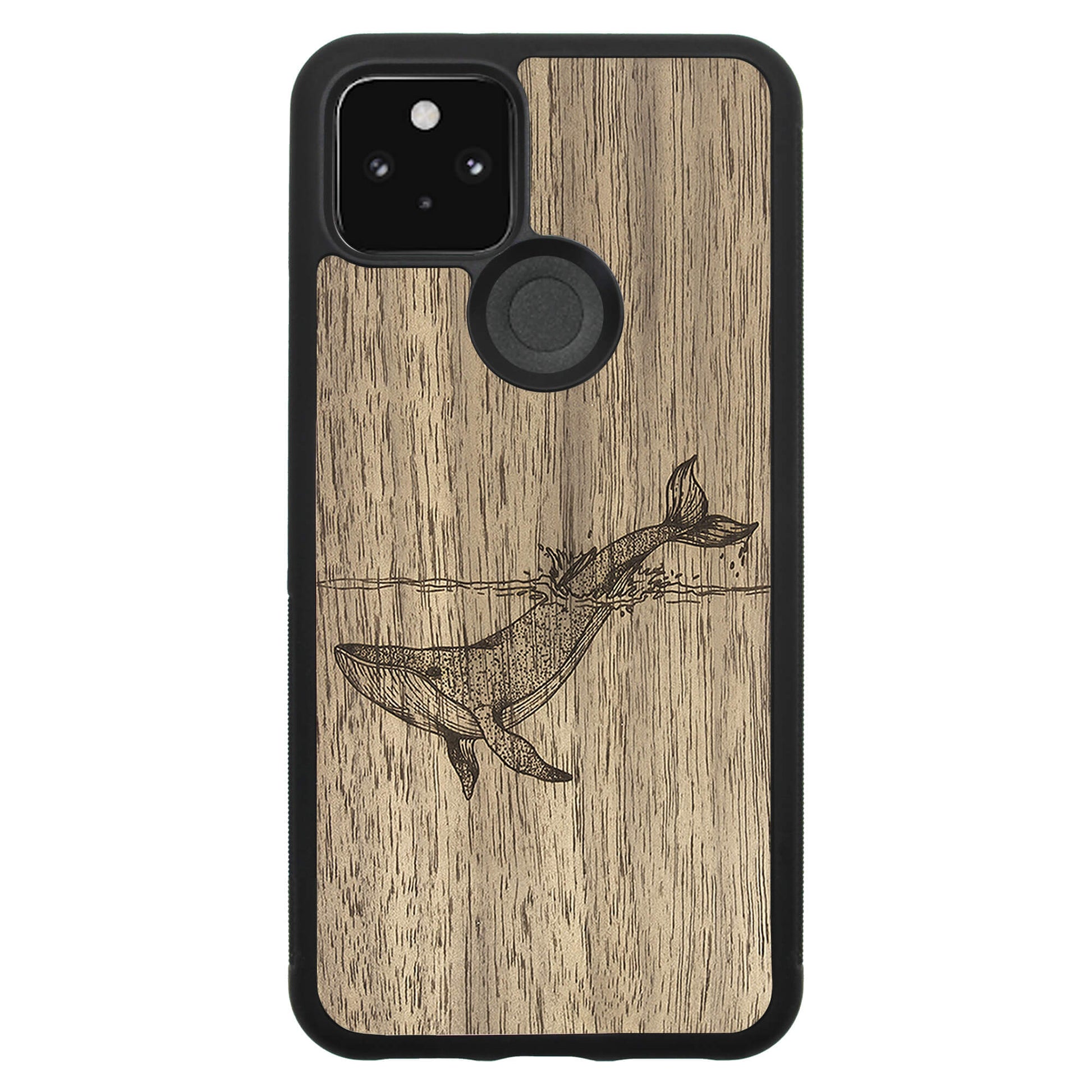 Wooden Case for Google Pixel 5 Whale