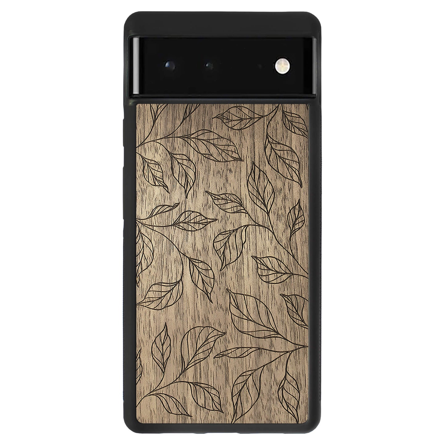 Wooden Case for Google Pixel 6 Botanical Leaves