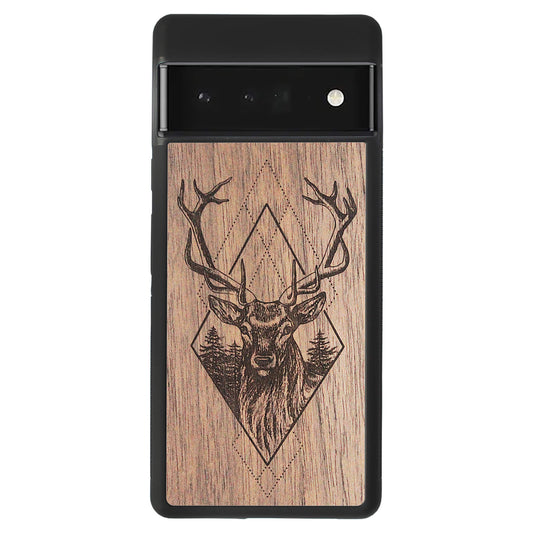 Wooden Case for Google Pixel 6 Pro Deer