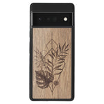 Wooden Case for Google Pixel 6 Pro Monstera