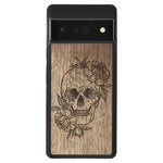 Wooden Case for Google Pixel 6 Pro Skull