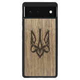 Wooden Case for Google Pixel 6 Ukrainian Trident Trizub