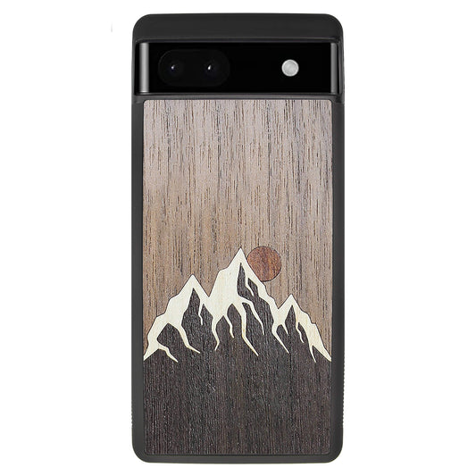 Wooden Case for Google Pixel 6A Mountain