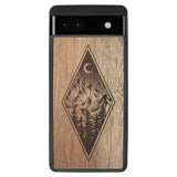 Wooden Case for Google Pixel 6A Mountain Night