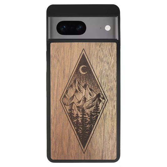 Wooden Case for Google Pixel 7 Mountain Night