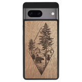Wooden Case for Google Pixel 7 Woodland Bear