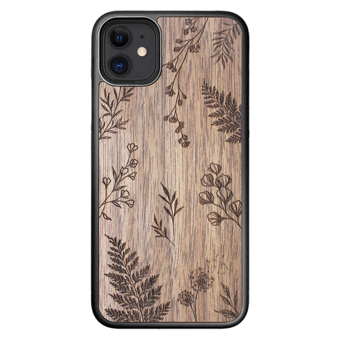 Wooden Case for iPhone 11 Botanical