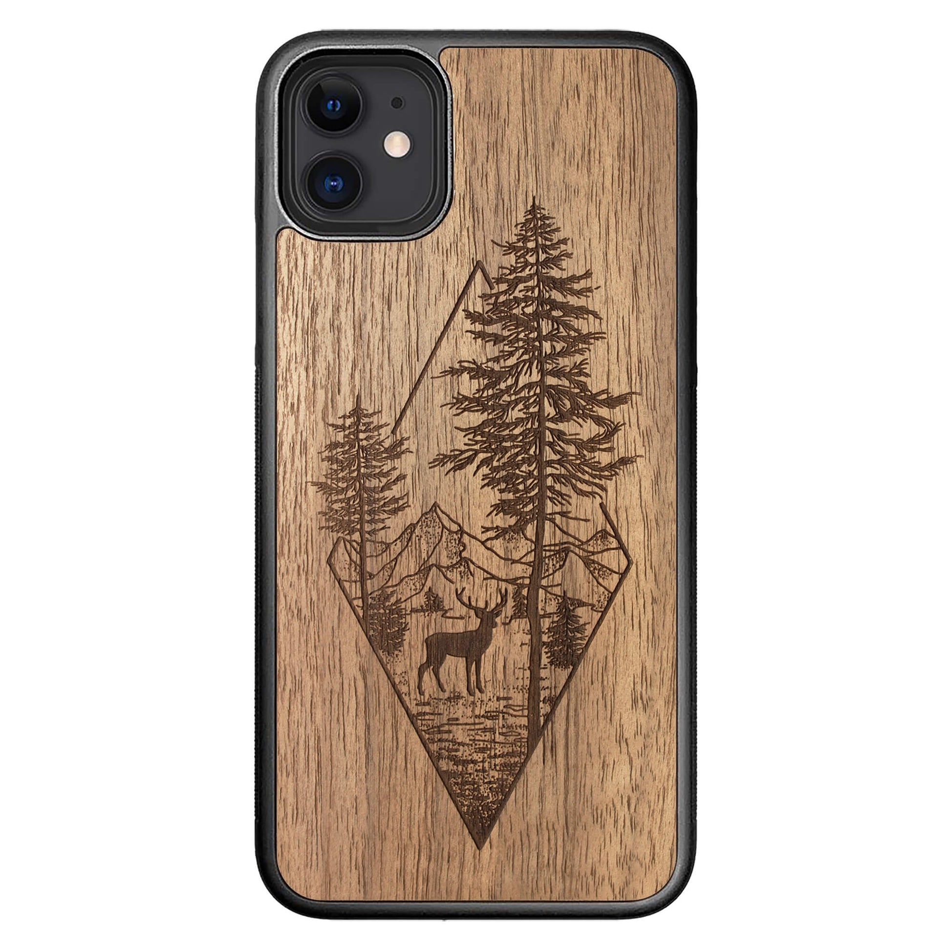 Wooden Case for iPhone 11 Deer Woodland