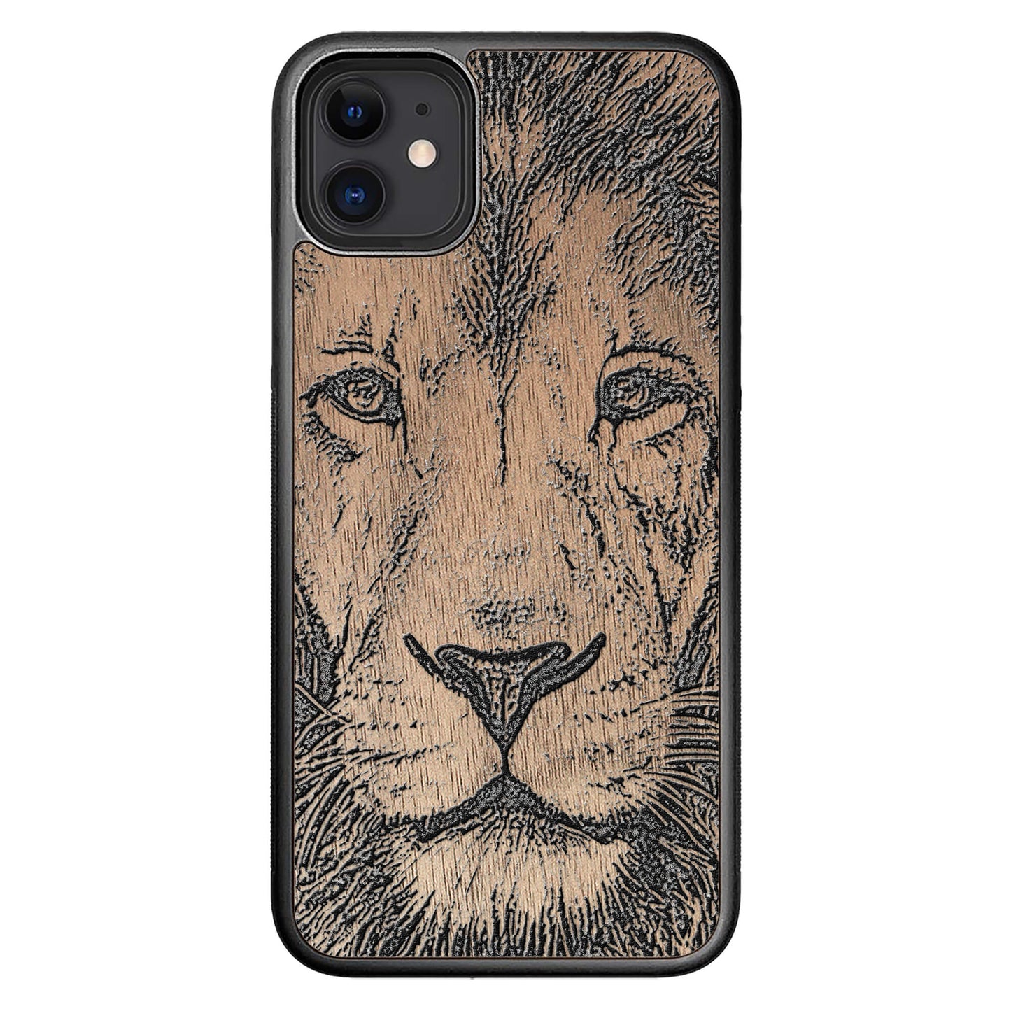 Wood Case for iPhone 11 Lion