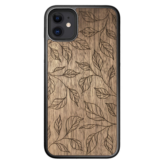 Wooden Case for iPhone 11 Botanical Leaves