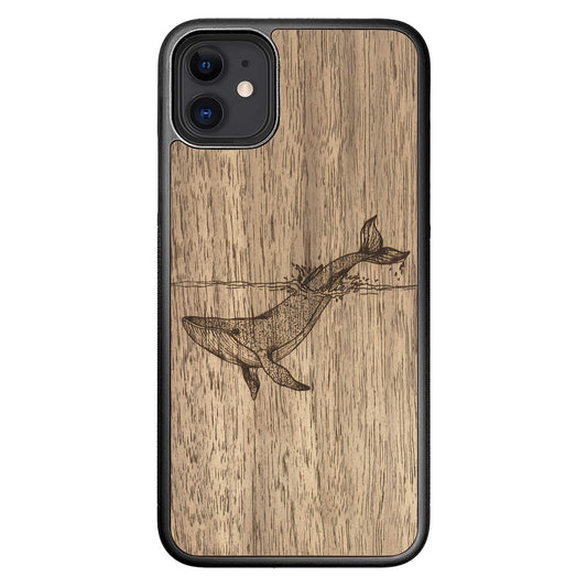 Wooden Case for iPhone 11 Whale
