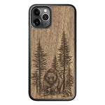 Wooden Case for iPhone 11 Pro Bear Forest