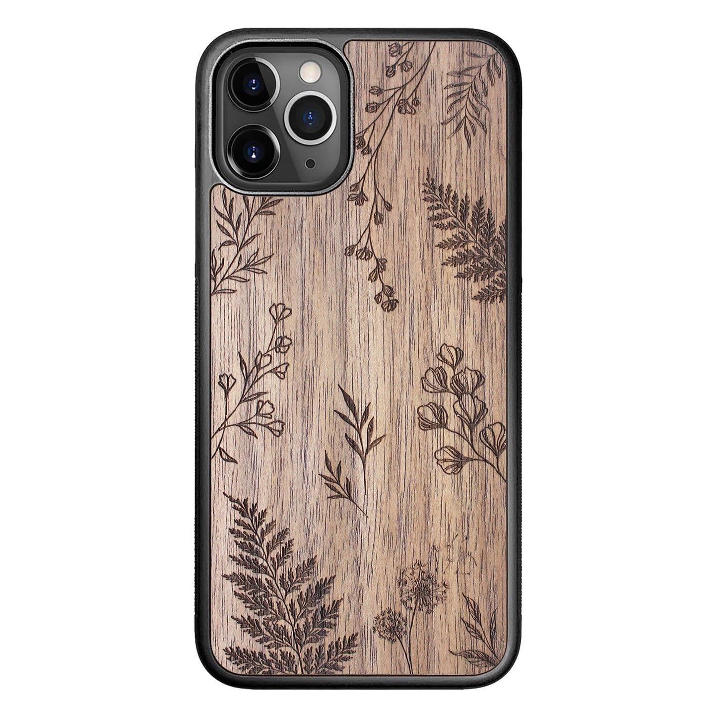 Wooden Case for iPhone 11 Pro Botanical