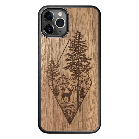Wooden Case for iPhone 11 Pro Deer Woodland